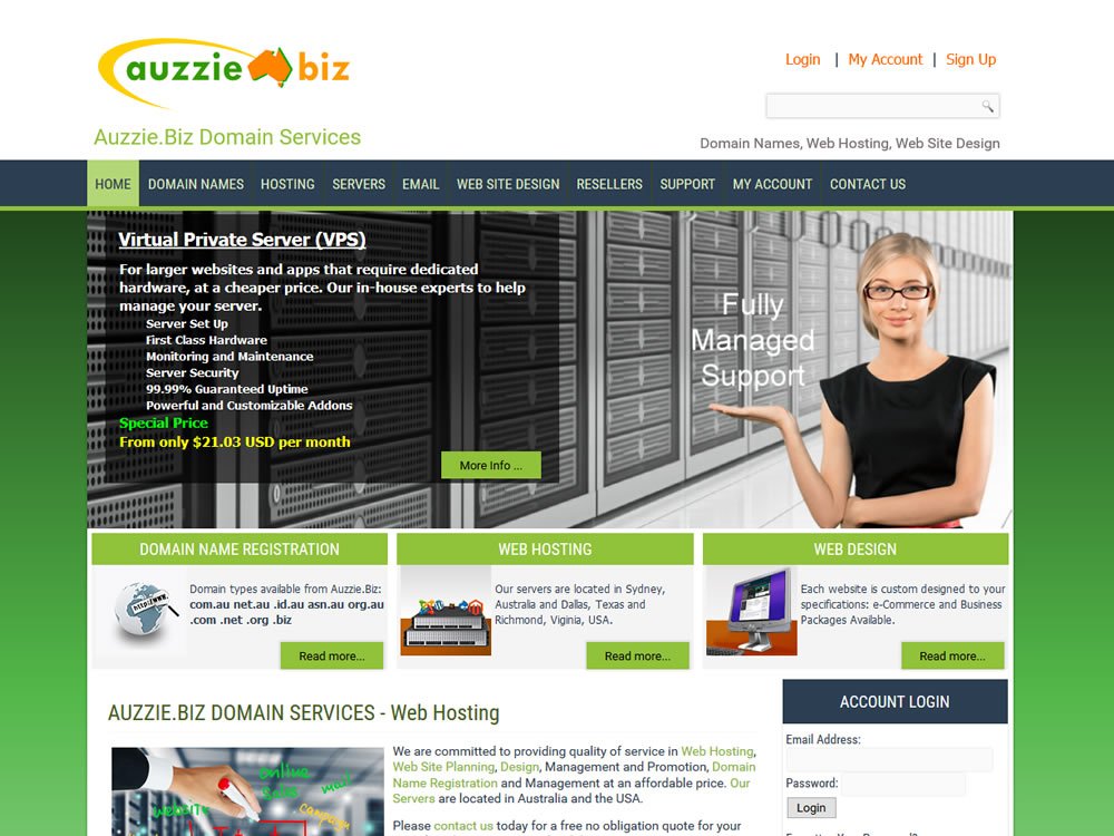 Auzzie Virtual Servers